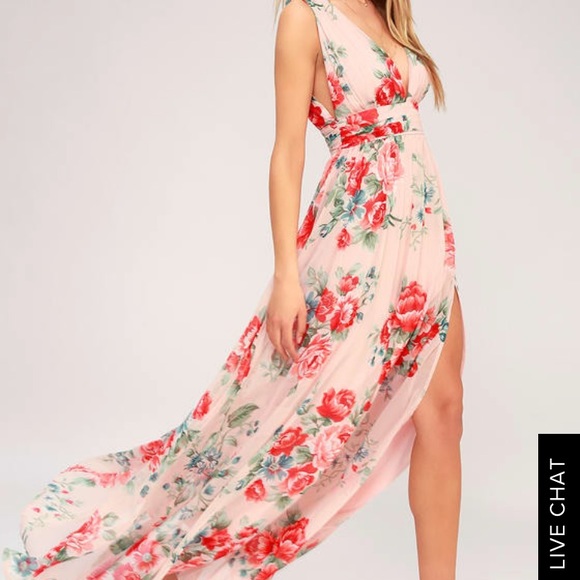 Lulu's Dresses & Skirts - Lulu’s Floral Maxi Dress💐